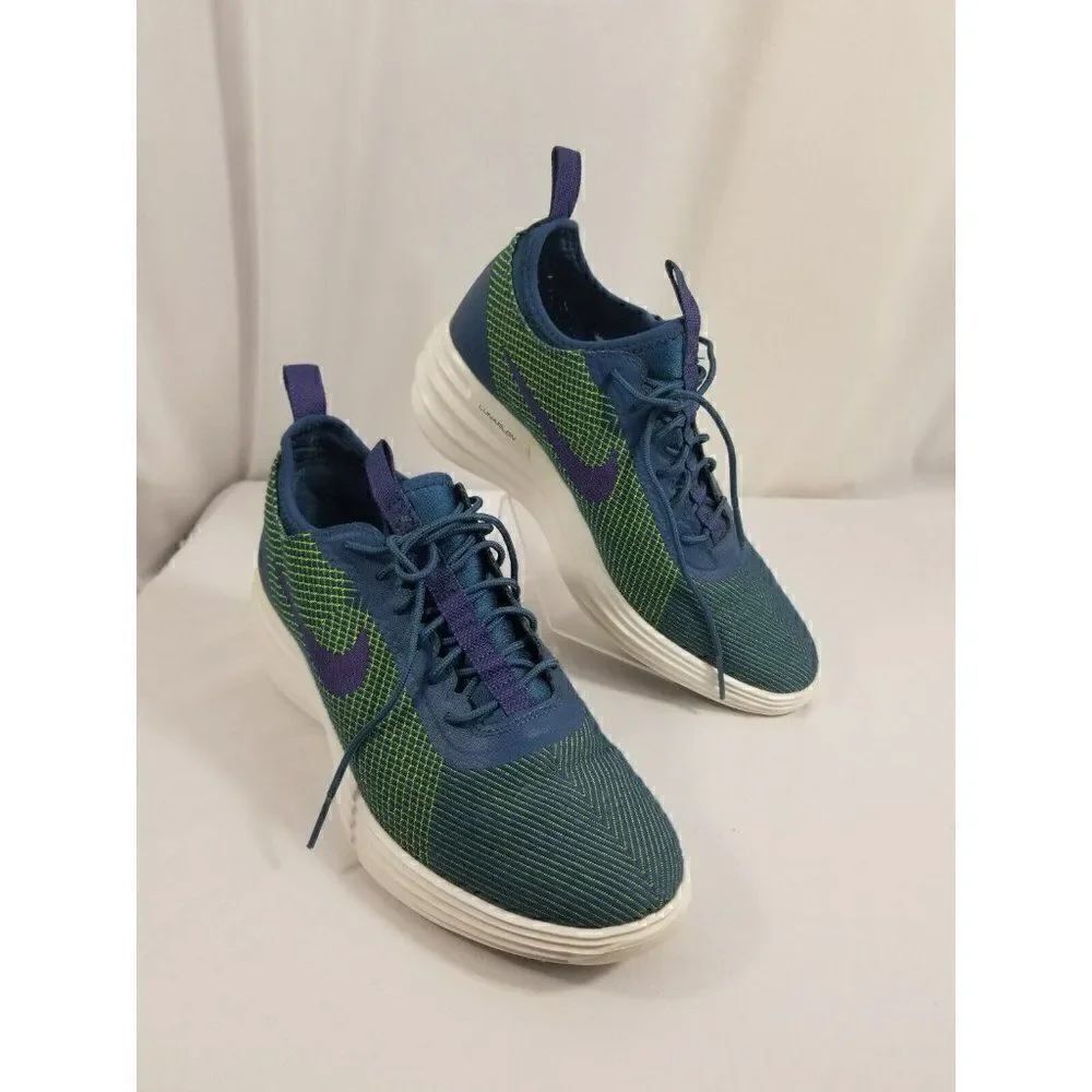 Nike Women’s 9 Lunarelite Sky HI JCRD 654169-400 Blue Green Running Shoes